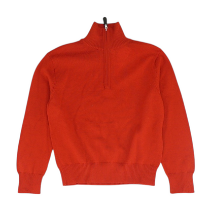Red 1/4 Zip Sweater