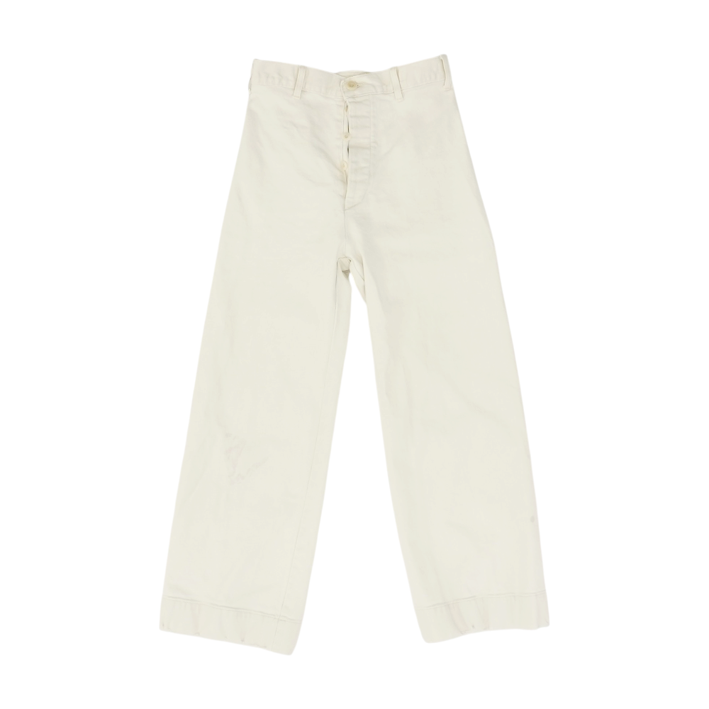 Beige Wide Leg Jeans