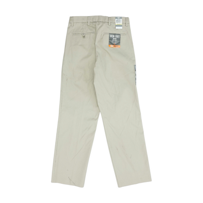 Khaki Straight Pants