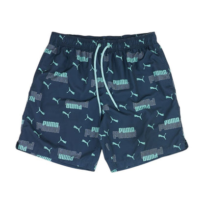 Gray Graphic Swim Shorts