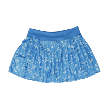Blue Floral Mini Skort