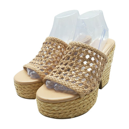 Beige Platform Heels