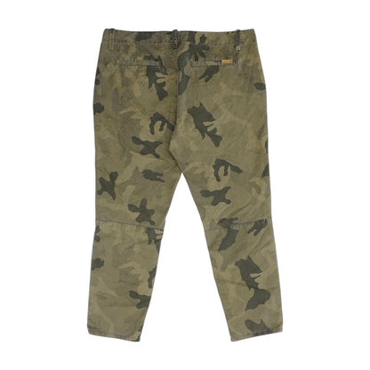 Brown Print Regular Pants