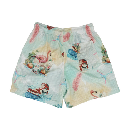 Multi Print Active Shorts