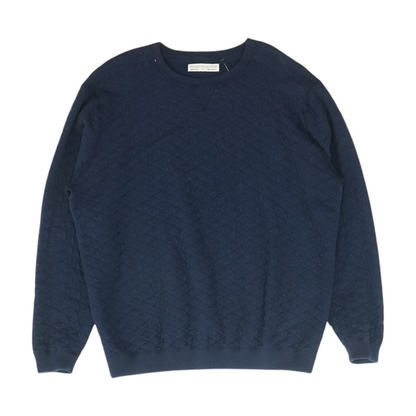 Navy Solid Pullover Sweater