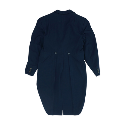 Vintage Navy Short Solid Suit Jacket