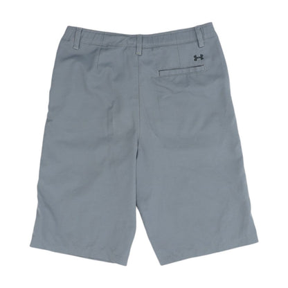 Gray Solid Chino Shorts