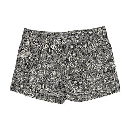 Black Paisley Shorts