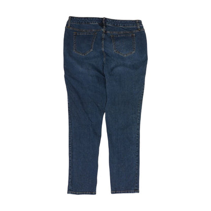 Blue Plus High Rise Slim Leg Jeans