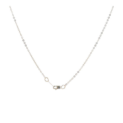5/8 Ct 14K White Gold Station Diamonds With Cluster Center Pendant Necklace