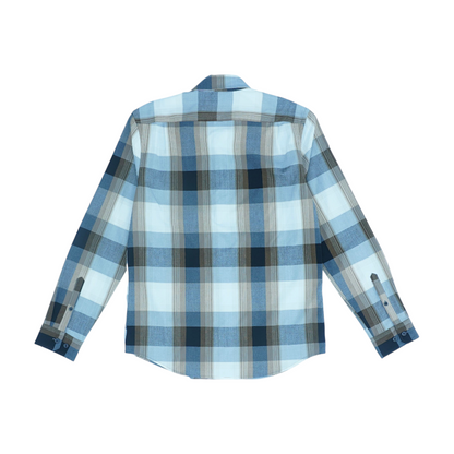 Brown Plaid Long Sleeve Button Down