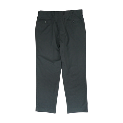 Black Striped Regular Pants