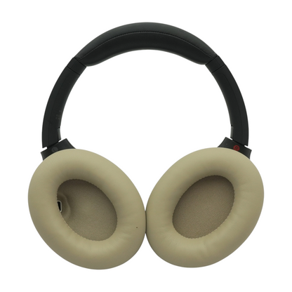 Black WH-1000XM4 Noise Cancelling Headphones With Beige Earpads