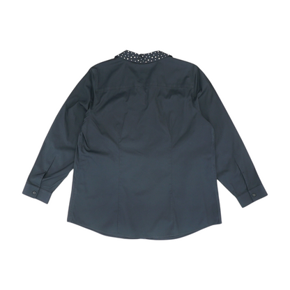 Black Plus Button Down