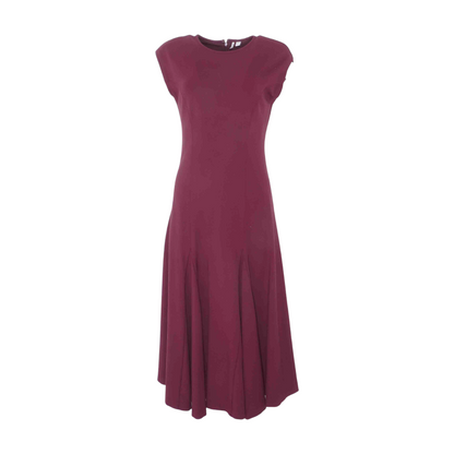 Maroon Midi Dress
