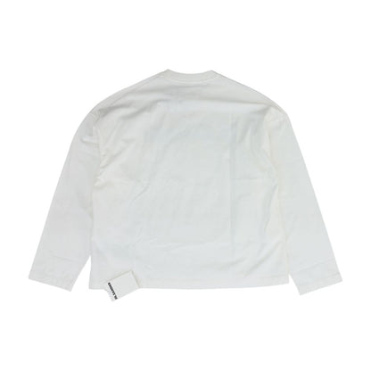 White Logo Long Sleeve Tee