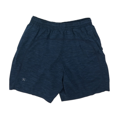 Navy Abstract Active Shorts