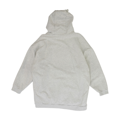Gray Solid Hoodie Pullover