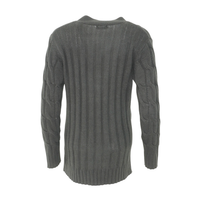 Gray Cardigan Sweater