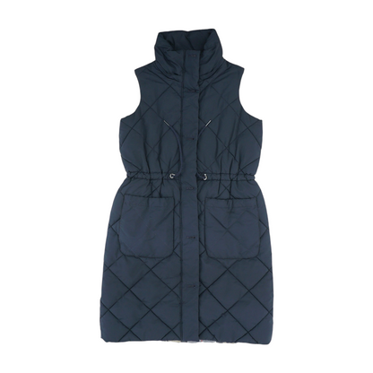 Navy Solid Casual Vest