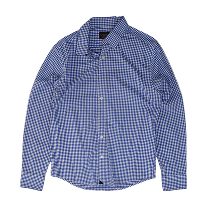Blue Check Long Sleeve Button Down