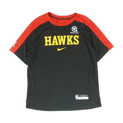 Black Atlanta Hawks Color Block Short Sleeve Jersey