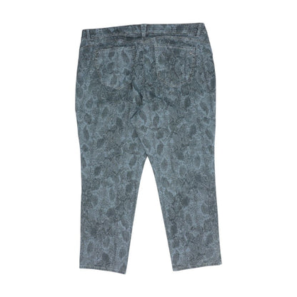Gray Plus High Rise Straight Leg Jeans