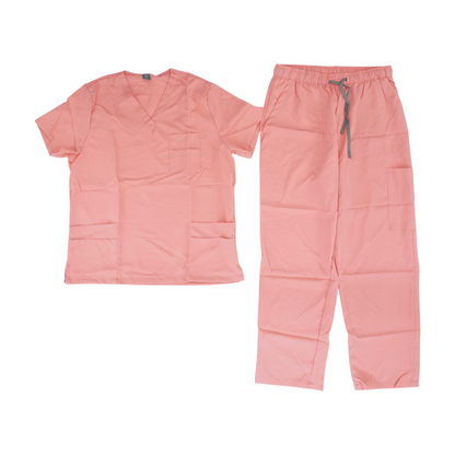 Pink Solid Pant Set