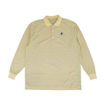 Yellow Striped Long Sleeve Polo