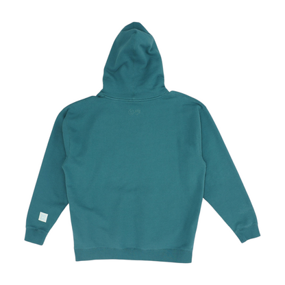 Green Solid Hoodie Pullover