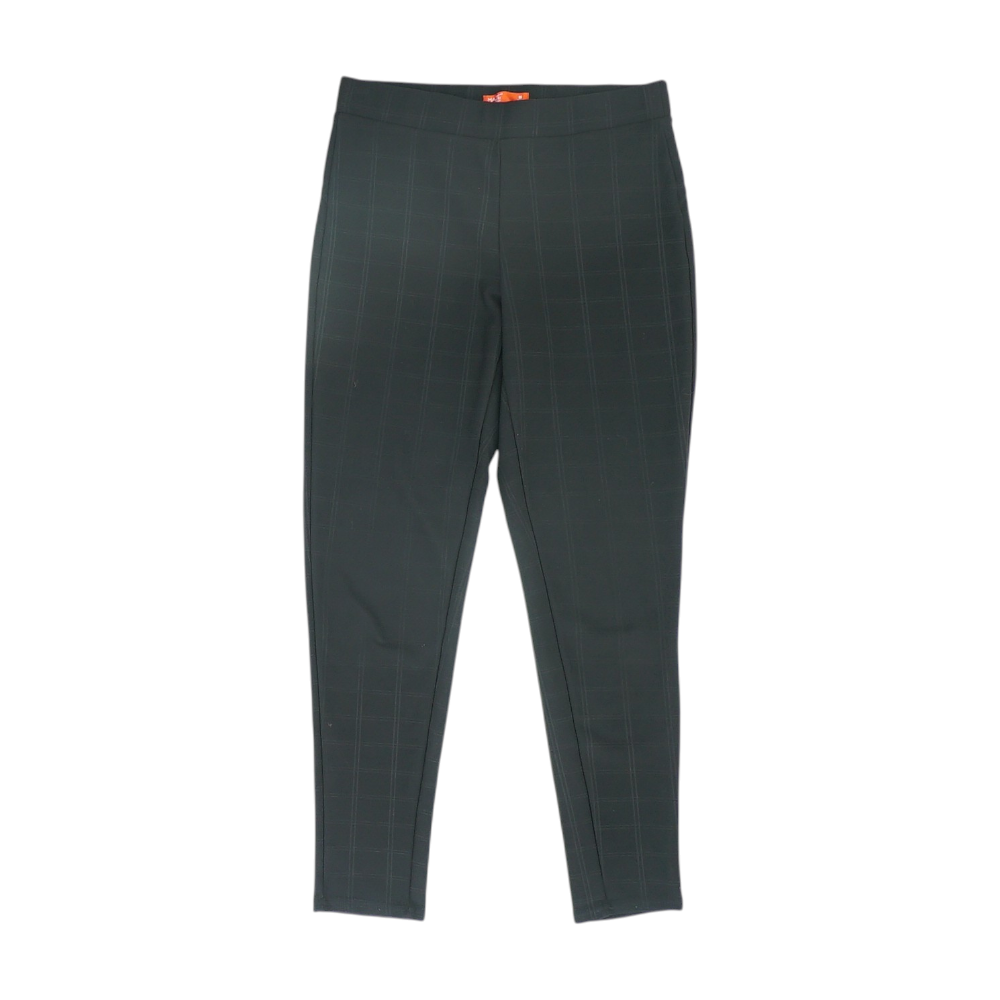 Black Check Slim Pants