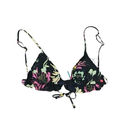 Black Tropical Swim Top