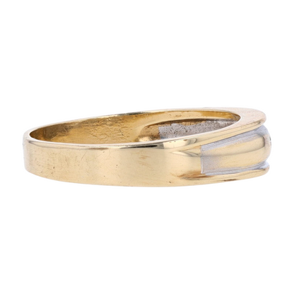 14K Two-Tone Gold Diamond Band