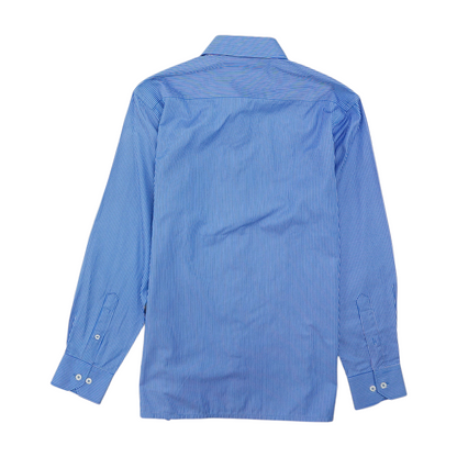 Blue Striped Long Sleeve Button Down