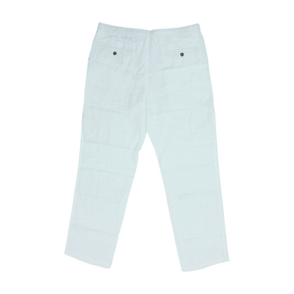 White Straight Pants