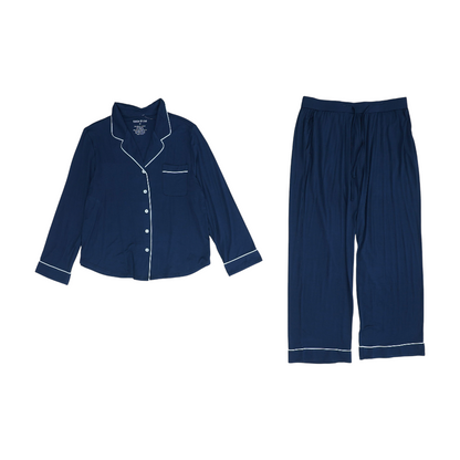Navy Solid Pajama Set