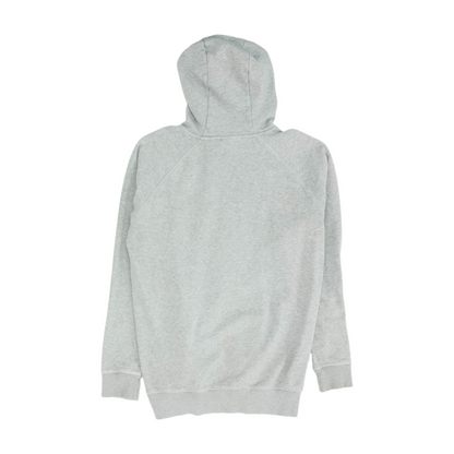Gray Solid Hoodie Pullover