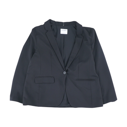 Black Solid Blazer