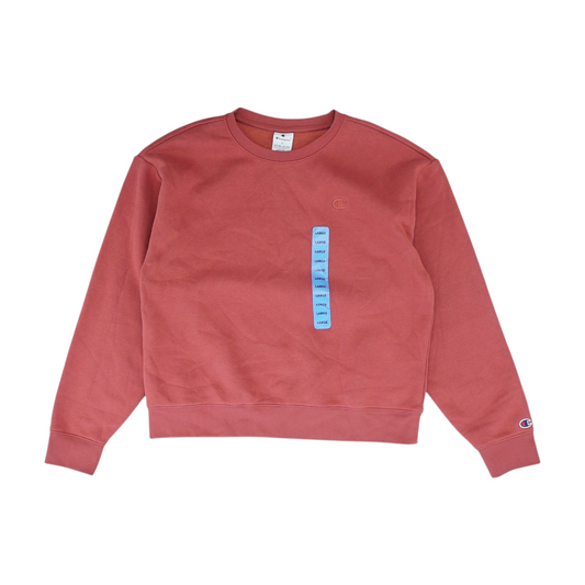 Red Solid Sweatshirt Pullover