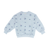 Purple Graphic Sweatshirt Pullover