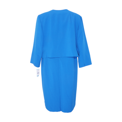 Blue Plus Midi Dress