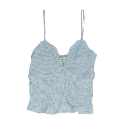 Blue Cropped Blouse