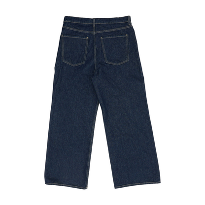 Navy Wide Leg Jeans