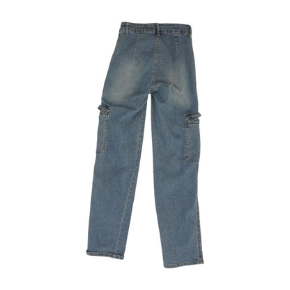 Blue Solid Jeans