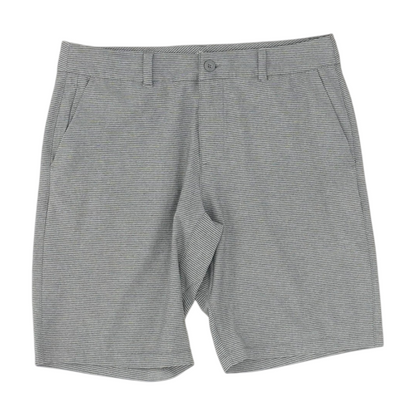 Gray Striped Active Shorts