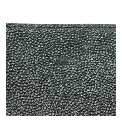 Black Grain De Poudre Card Holder