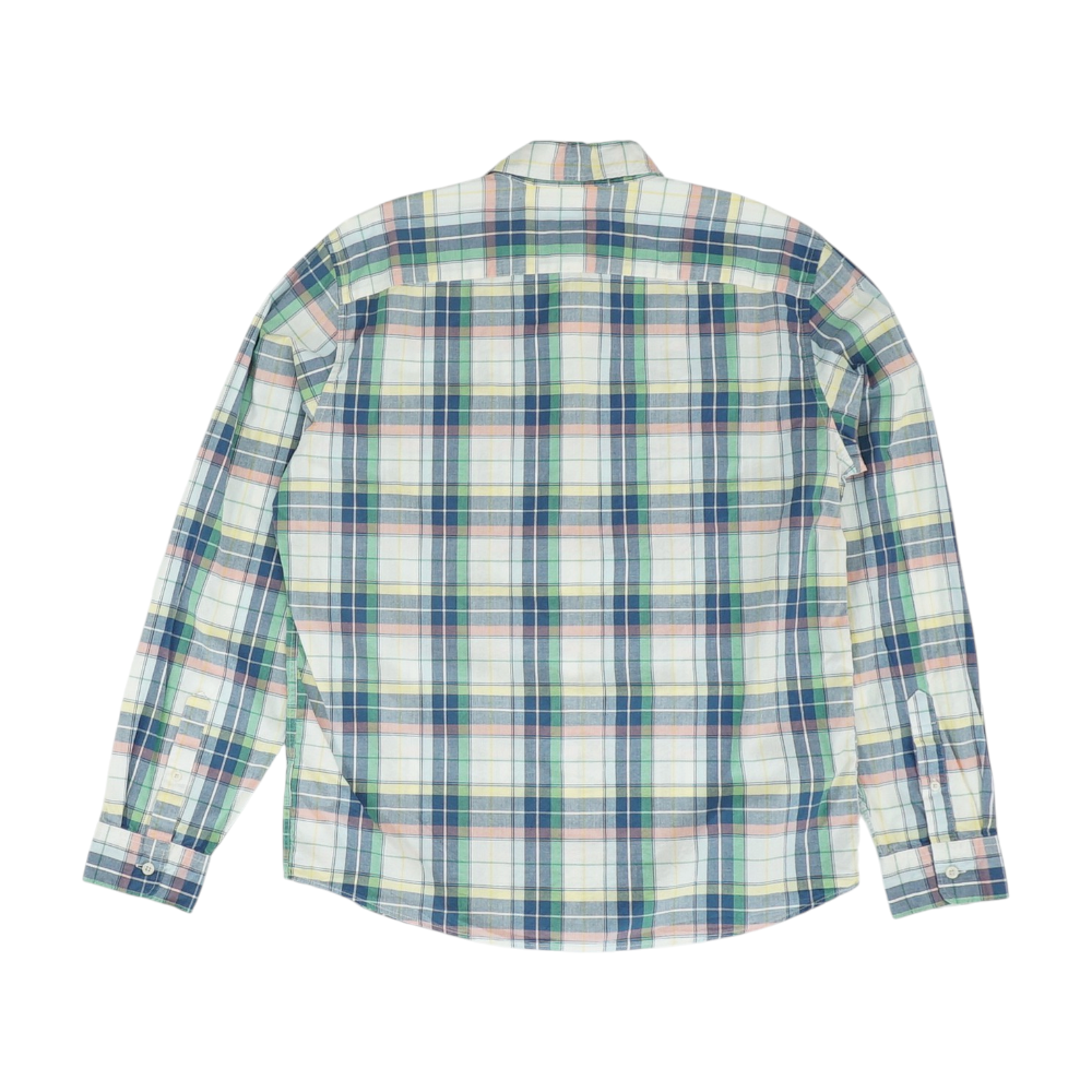 Multi Plaid Long Sleeve Button Down