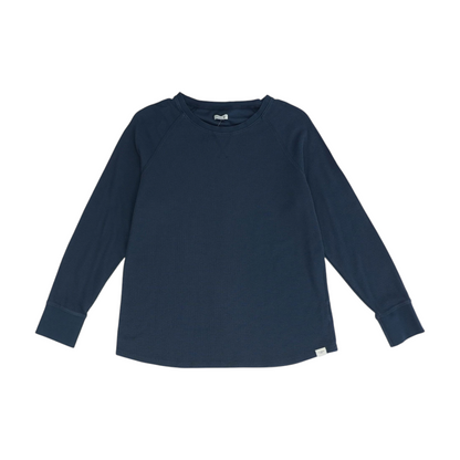 Blue Solid Pullover Sweater