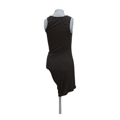 Black Striped Midi Dress