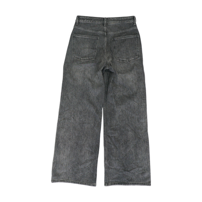 Gray Wide Leg Jeans